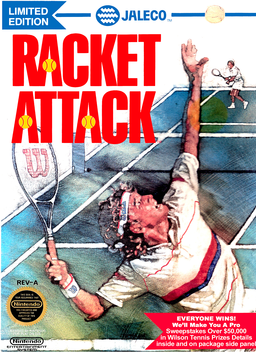 Moero Pro Tennis box art for Famicom
